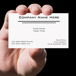 Eenvoudige Visitekaartjes voor Accountants