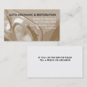 Eenvoudige Visitekaartjes voor automatisch herstel (Voorkant / Achterkant)