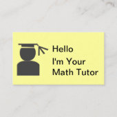 Eenvoudige Visitekaartjes voor bijles (Voorkant)