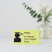 Eenvoudige Visitekaartjes voor bijscholing (Staand voorkant)