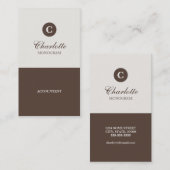 Eenvoudige Visitekaartjes voor chocolade en crème (Voorkant / Achterkant)