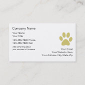 Eenvoudige Visitekaartjes voor computerzorg (Achterkant)