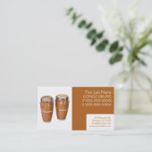 Eenvoudige visitekaartjes voor congodrums (Staand voorkant)