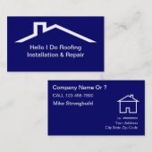 Eenvoudige Visitekaartjes voor dakbedekking (Voorkant / Achterkant)