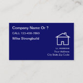 Eenvoudige Visitekaartjes voor dakbedekking (Achterkant)