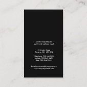 Eenvoudige Visitekaartjes voor de gezondheids- en  (Achterkant)