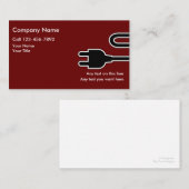 Eenvoudige Visitekaartjes voor elektricien (Voorkant / Achterkant)