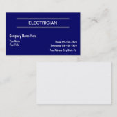 Eenvoudige Visitekaartjes voor elektricien (Voorkant / Achterkant)
