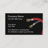 Eenvoudige Visitekaartjes voor elektricien (Voorkant)