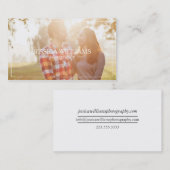 Eenvoudige Visitekaartjes voor fotografie (Voorkant / Achterkant)