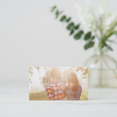 Eenvoudige Visitekaartjes voor fotografie (Staand voorkant)