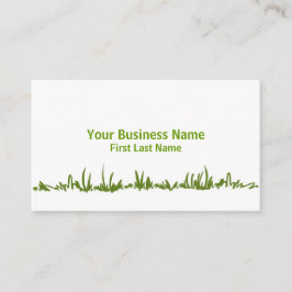 Eenvoudige visitekaartjes voor grasverzorging met 