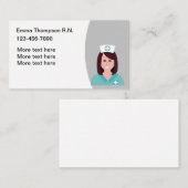 Eenvoudige Visitekaartjes voor het contact met ver (Voorkant / Achterkant)