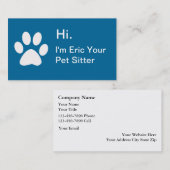 Eenvoudige Visitekaartjes voor het maken van huisj (Voorkant / Achterkant)