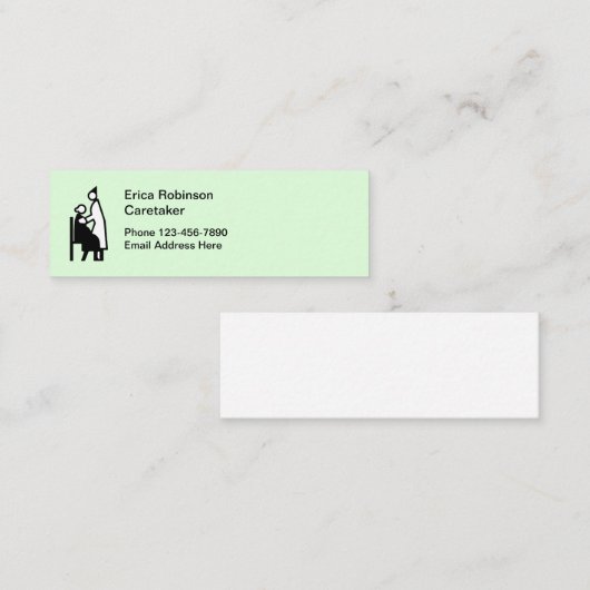 Eenvoudige Visitekaartjes voor hogere loopbaanbege (Voorkant / Achterkant)