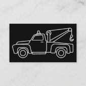 Eenvoudige Visitekaartjes voor motorsleepdiensten (Achterkant)