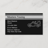 Eenvoudige Visitekaartjes voor motorsleepdiensten (Voorkant)