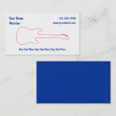 Eenvoudige Visitekaartjes voor muziek (Voorkant / Achterkant)