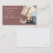 Eenvoudige Visitekaartjes voor reinigingsservice (Voorkant / Achterkant)