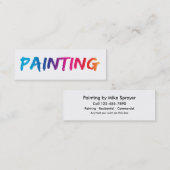 Eenvoudige Visitekaartjes voor schilderen Nieuw (Voorkant / Achterkant)