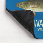 Eenvoudige Vissen Angler Fisherman Walleye Muismat (Hoek)