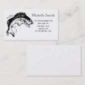 Eenvoudige viszilver Platinum Vist Visitekaartje (Voorkant / Achterkant)