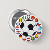 eenvoudige vlag met kogel ronde button 5,7 cm (Voorkant /achterkant)