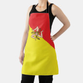 Eenvoudige vlag Sicilië Schort (Insitu)
