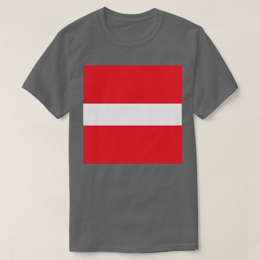 Eenvoudige vlag van Oostenrijk T-shirt (Design voorkant)