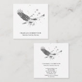 ** Eenvoudige vlag Verenigde Staten Amerikaanse Ea Vierkante Visitekaartje (Voorkant / Achterkant)