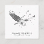 ** Eenvoudige vlag Verenigde Staten Amerikaanse Ea Vierkante Visitekaartje (Voorkant)