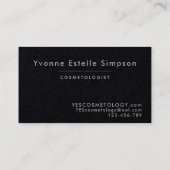 EENVOUDIGE VLAKKE Zakelijke Kaarten Zwart Gouden K Visitekaartje (Achterkant)