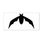 Eenvoudige vleermuis met vleugels naar beneden vli rubberstempel (Afrduk)