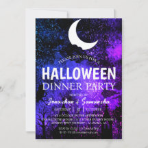 Eenvoudige Vleermuizen Nacht Volle Maan Halloween