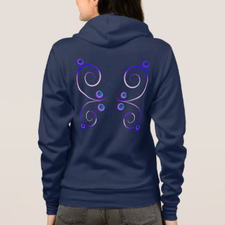 eenvoudige vleugels vlinder hoodie