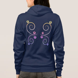 eenvoudige vleugels vlinder hoodie