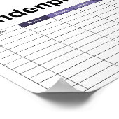 Eenvoudige vliegdraak poster (Hoek)