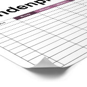 Eenvoudige vliegdraak poster (Hoek)