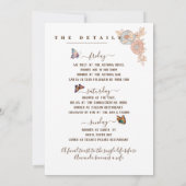 Eenvoudige Vlinder Groovy Kunst Meisjesuitstap Wee Kaart (Achterkant)