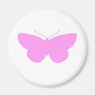 Eenvoudige vlinder in roze magneet