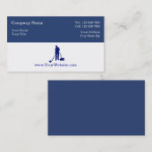 Eenvoudige vloerbedekking Visitekaartjes (Voorkant / Achterkant)