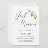 Eenvoudige Vluchthuwelijk Aankondigingskaarten | N Kaart (Voorkant)