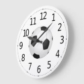 Eenvoudige Voetballen | Wandklok (Hoek)