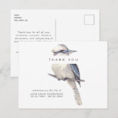 Eenvoudige vogel begrafenis verlies van het leven  briefkaart (Voorkant / Achterkant)