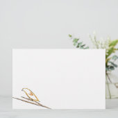 Eenvoudige vogel briefpapier (Staand voorkant)