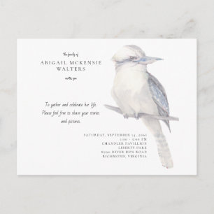Eenvoudige vogel viering van het leven II Briefkaart