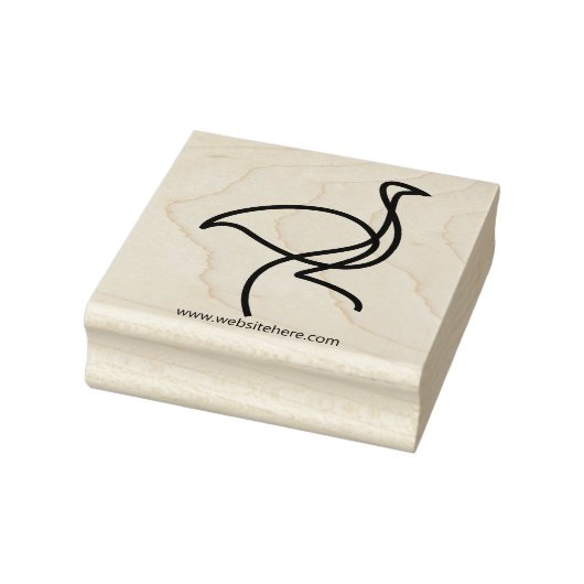 Eenvoudige vogelkunst flamingo rubberstempel (Stempel)