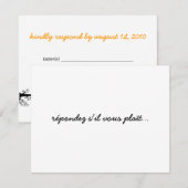 Eenvoudige vogels in boomtak RSVP (Voorkant / Achterkant)