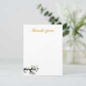 Eenvoudige vogels op boomtak dank u bedankkaart (Staand voorkant)