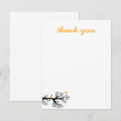 Eenvoudige vogels op boomtak dank u bedankkaart (Voorkant / Achterkant)